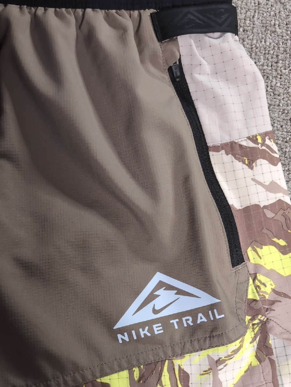 Nike Trail Dri-FIT Flex Stride 5" Brief-Lined Shorts Camo Trail Running Size S - Picture 6 of 13